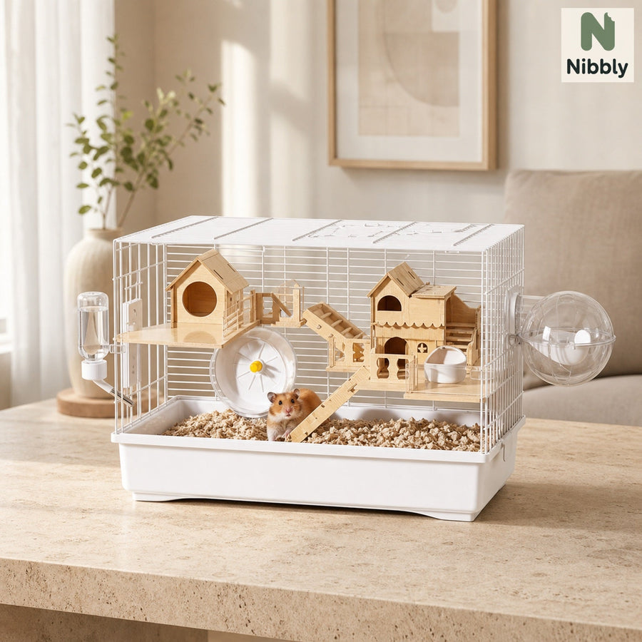 TimberHaven 47 Grand Estate habitat with hamster