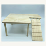 Nibbly Habitat Loft wooden platform and ramp for hamster habitats