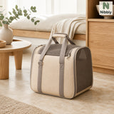 All-season beige HavenHaul breathable pet carrier
