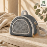 Dark Gray compact small pet crossbody carrier