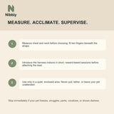 How to measure acclimate and supervise use of the Nibbly small-pet harness
