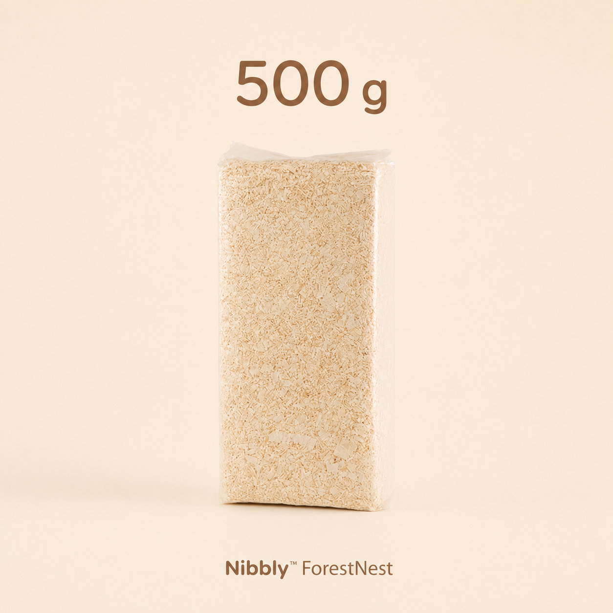 Nibbly ForestNest aspen hardwood bedding 500 g package