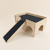 Nibbly Hollow Keep upgraded version with black anti-slip platform and ramp